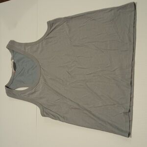 Alexander Wang Grey Loose Fit Tank Top A10